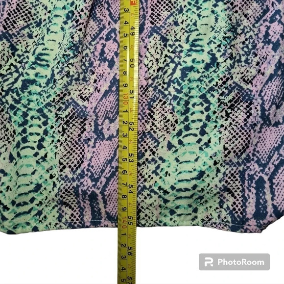 Caroline Hill Spaghetti Strap Bohemian Snakeskin Maxi Dress, Size Large - Picture 6 of 10